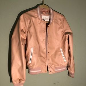Ci Sono Vegan Leather Bomber Jacket